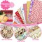 300 Pcs 10 x 10 in Cotton Fabric Square Pre Cut Patchwork Fabrics(Multi)